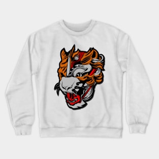 Tiger abstract illustration Crewneck Sweatshirt